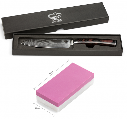 Zeuß Santoku Damastmesser Küchenmesser LH Lifestyle Kochmesser